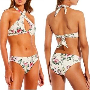 NWT Antonio Melani x The Style Bungalow Miraflores Floral Top and Bottom Sz XS